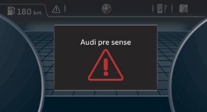 Audi Pre Sense Warning Light