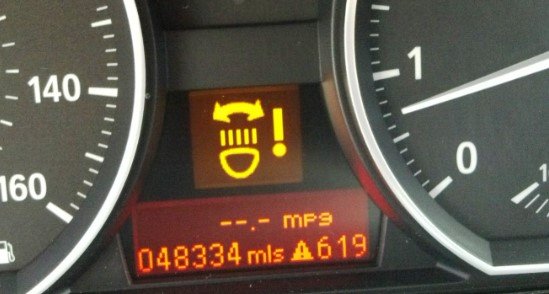 BMW Adaptive Headlights Warning Light