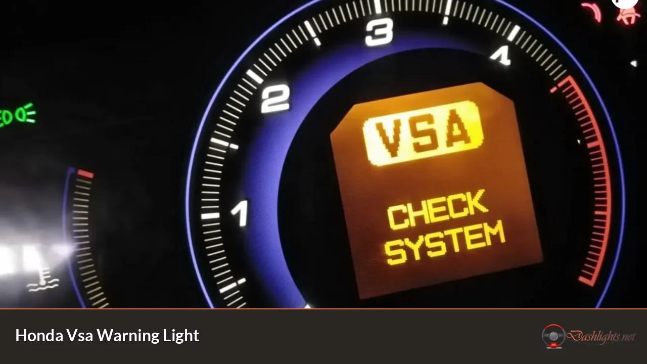 Honda Vsa Warning Light