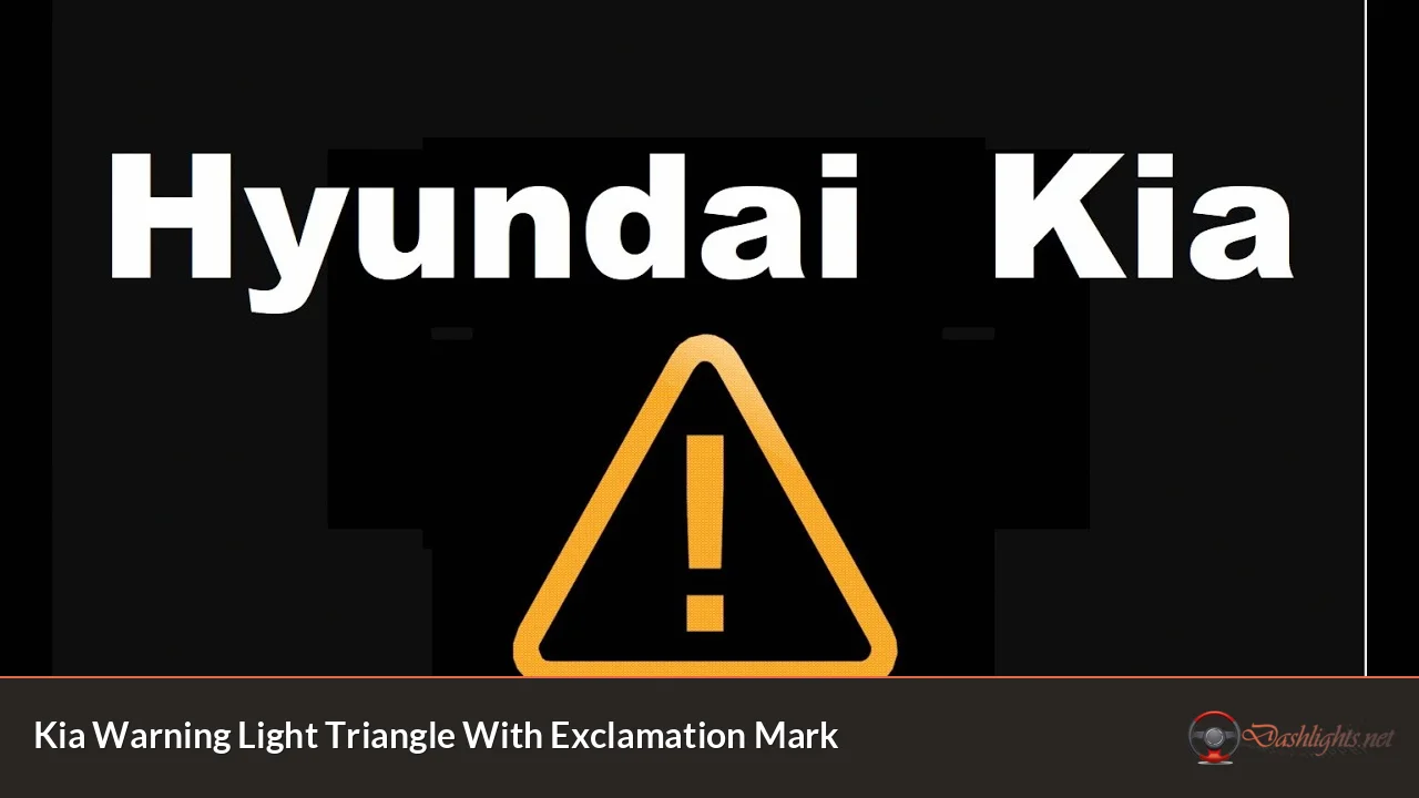 Kia Warning Light Triangle With Exclamation Mark