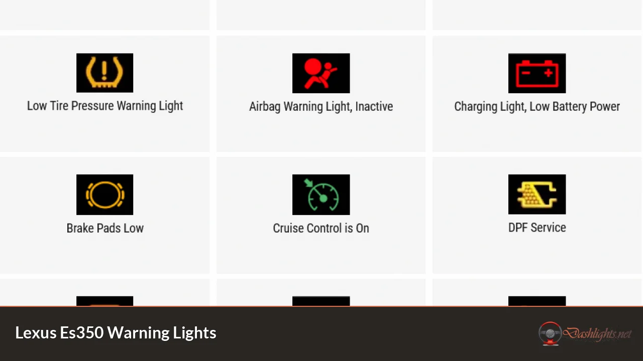 Lexus Es350 Warning Lights