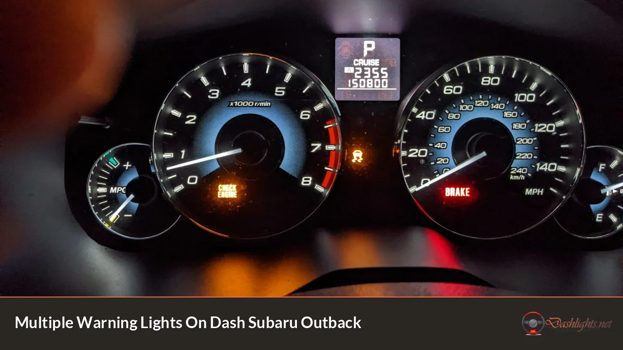 Multiple Warning Lights On Dash Subaru Outback